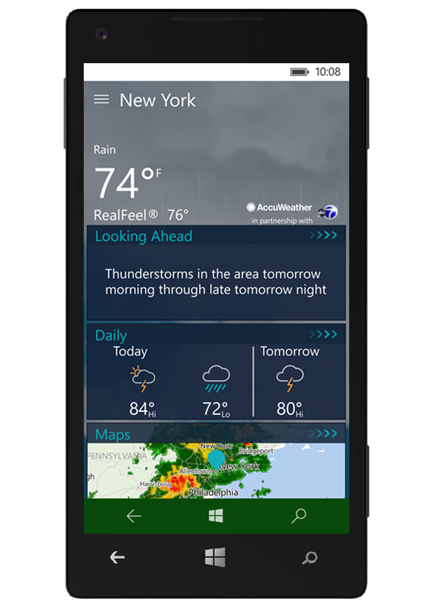 Accuweather for android phone
